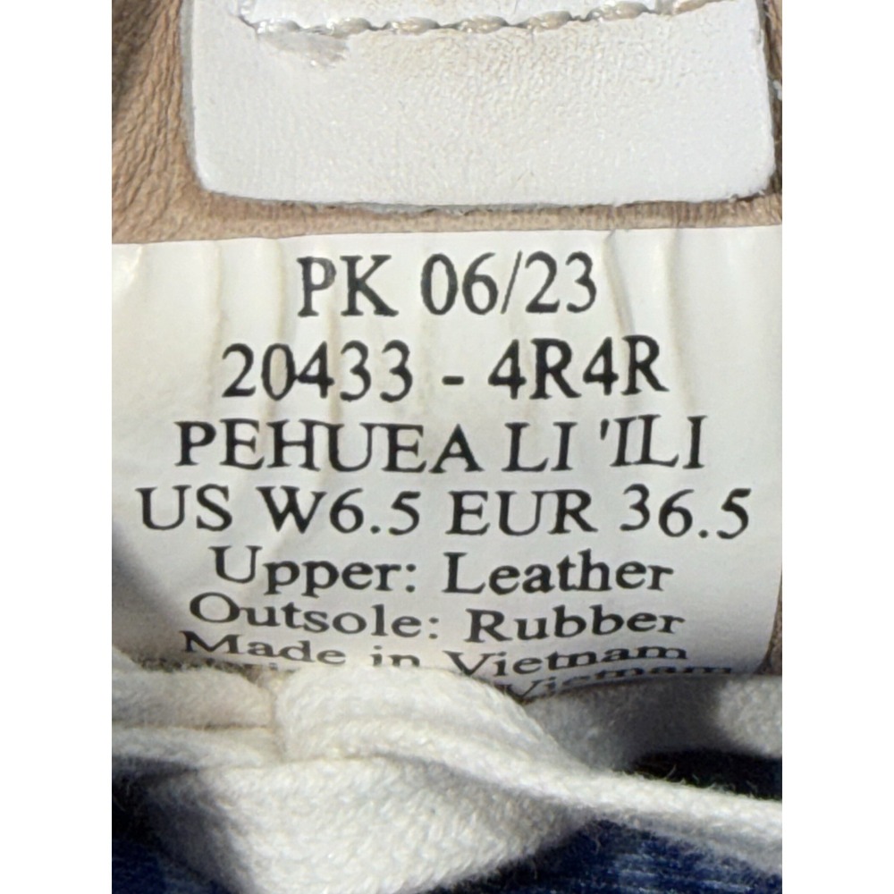 Olukai Pehuea Li 'ILI Women's Size 6.5 Casual White Leather Sneakers Shoes - Picture 9 of 9
